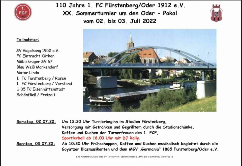 110 Jahre 1. FC Fürstenberg – Bild 1