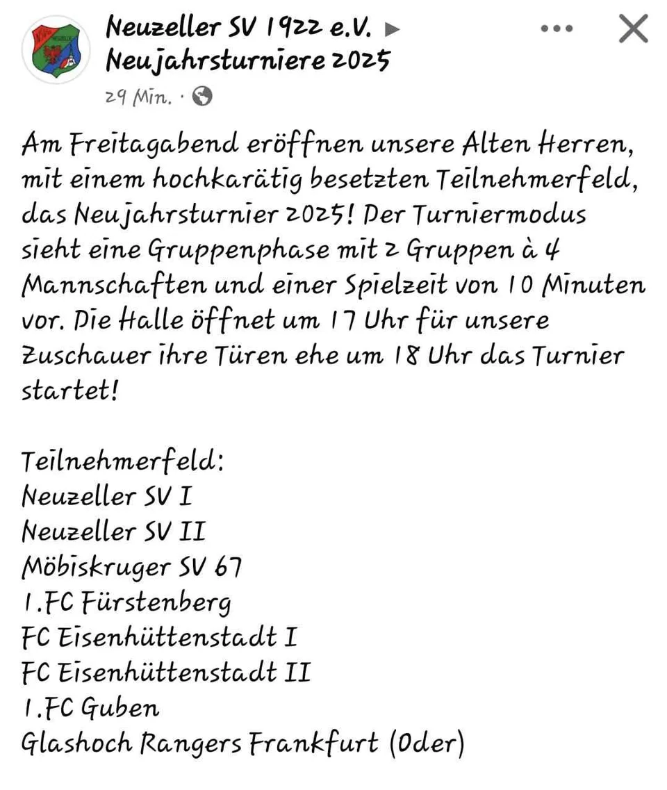 Neujahrsturnier für Ü35-Mannschaften – Bild 5